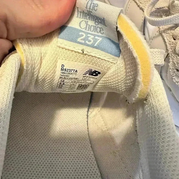 New Balance Mens MS237TA Sneakers Tennis Shoes Beige Blue Pink, Size 10 - Picture 11 of 12